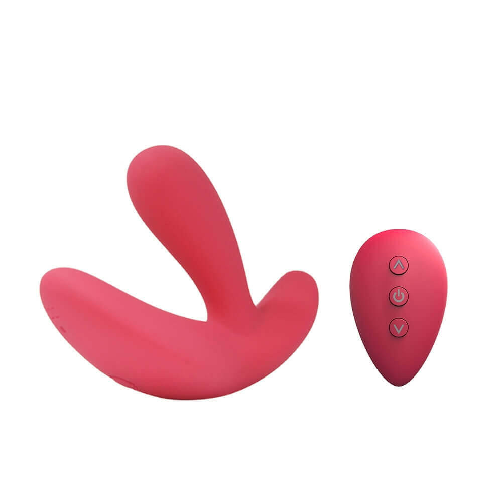 Cotoxo Saddle - dálkový ovladač, prostatový vibrátor (červený)
