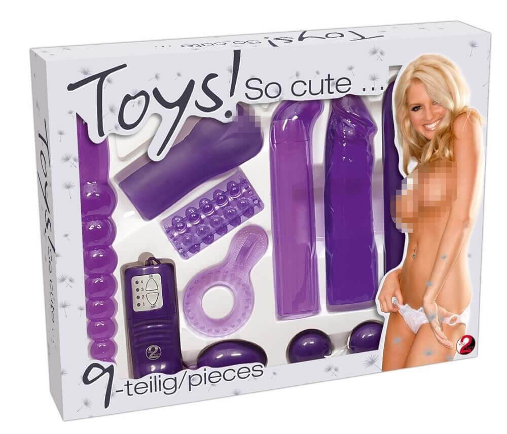 You2Toys - Fialový erotický set - 9dílný vibrátorový komplet