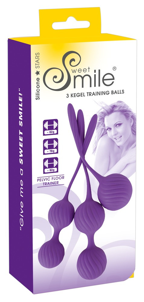 SMILE 3 Skittles - sada gejzírových kuliček - fialová (3 kusy)