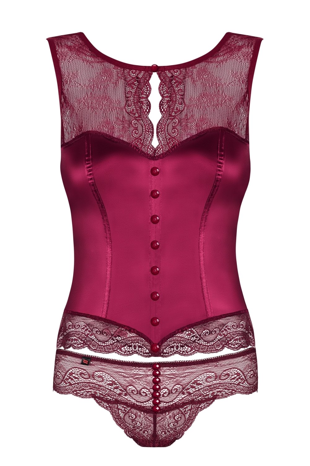 Svůdný korzet Miamor corset bordó - Obsessive bordó S/M