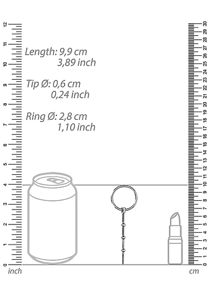 Ouch! Urethral Sounding Metal Penis Plug