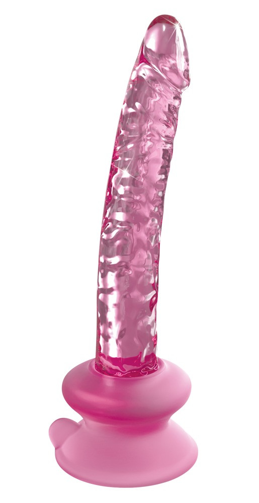 Icicles No. 86 - Penis skleněné dildo (růžové)