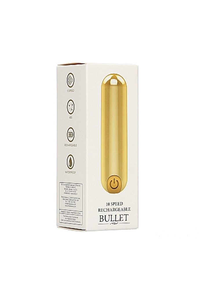 Shots Be Good Tonight 10 Speed Rechargeable Bullet Gold