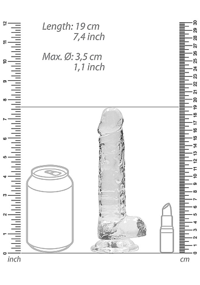 RealRock Realistic Dildo with Balls 17 cm