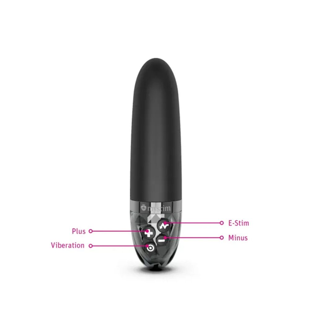 Mystim Sleak Freak eStim Vibrator Black