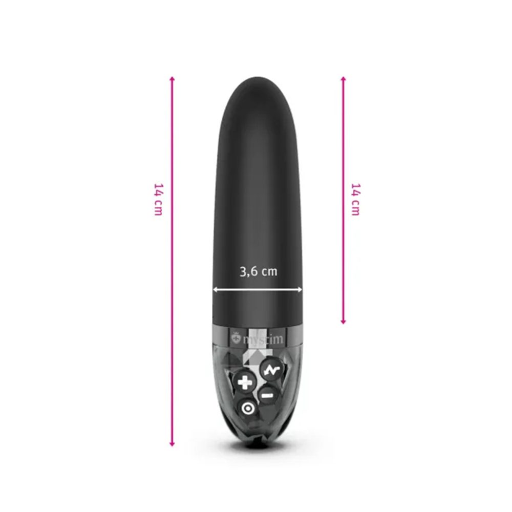 Mystim Sleak Freak eStim Vibrator Black