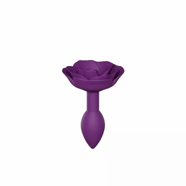 Love To Love Open Rose Butt Plug Size S Purple