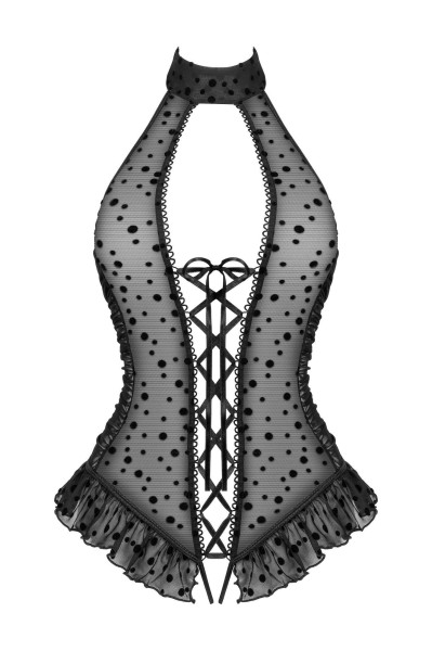 Erotické body Carlotta - BEAUTY NIGHT FASHION černá L/XL