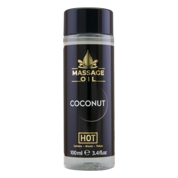 Masážní olej pro péči o pokožku HOT - kokosový (100 ml)