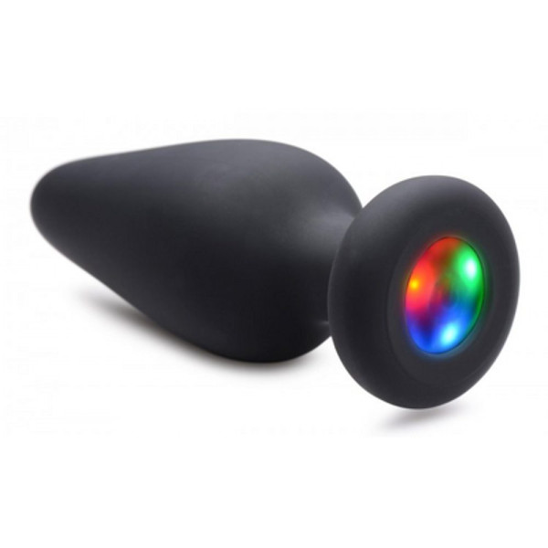 Booty Sparks Silicone Light-Up Anal Plug Small Black