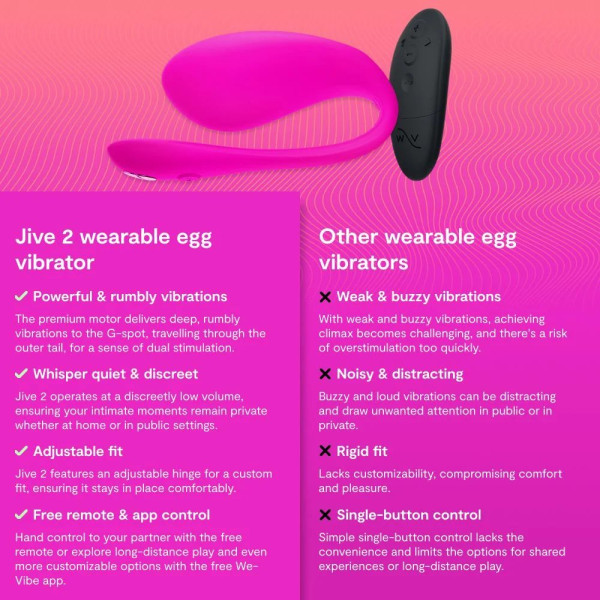 We-Vibe Jive 2 Electric Pink