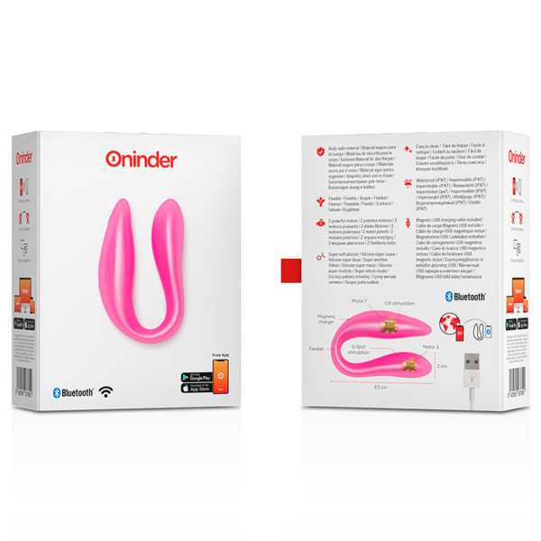 Oninder Lisboa G-spot & Clitoral Stimulator + App Pink