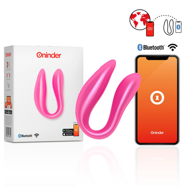 Oninder Lisboa G-spot & Clitoral Stimulator + App Pink