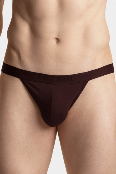 Pánské erotik slipy-tanga Jock strap MP-1571 Tmavě hnědá - Atlantic tmavě hnědá XL