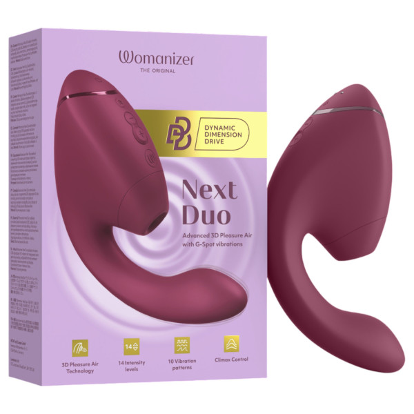 Womanizer Next Duo - 2v1 G-bod vibrátor (růžový)