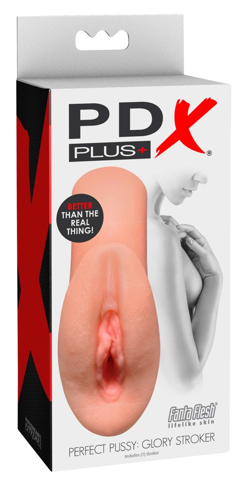 PDX Glory Stroker - realistický falešný masturbátor (přírodní)