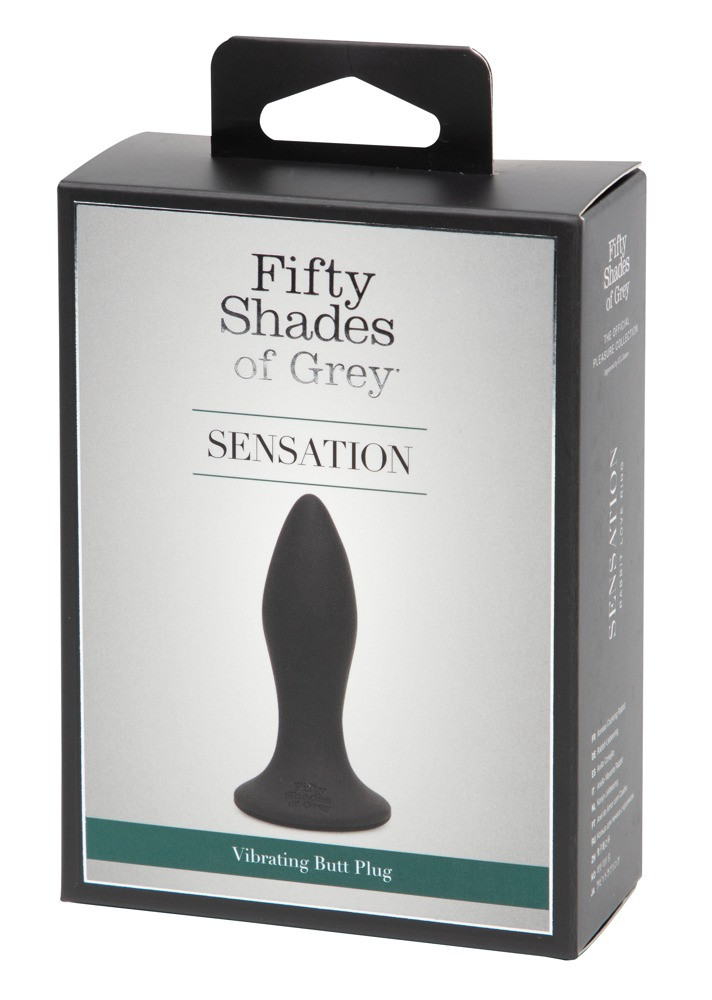 Nabíjecí anální vibrátor Fifty Shades of Grey Sensation (černý)