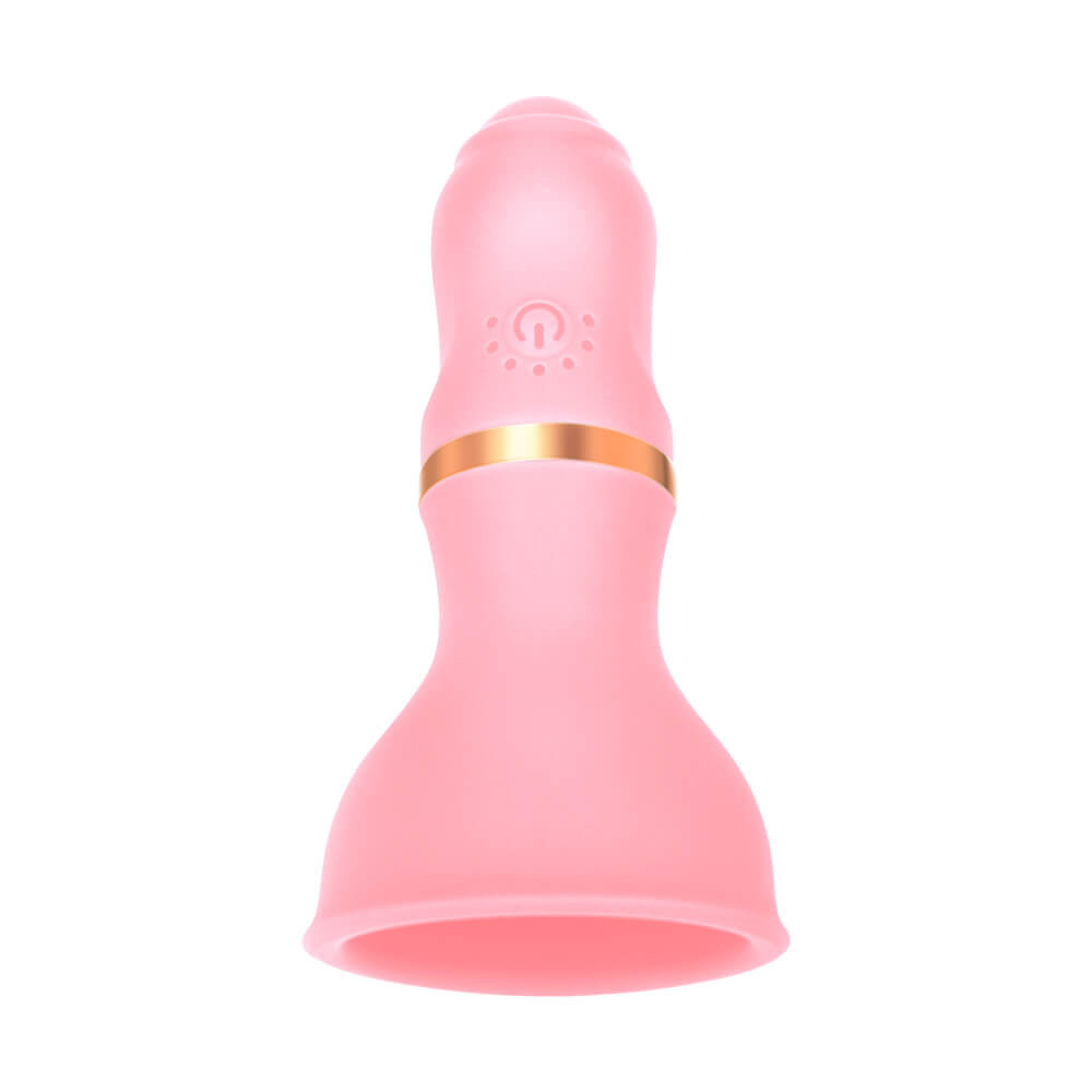 Sunfo - dobíjecí vibrační stimulátor bradavek (růžový)