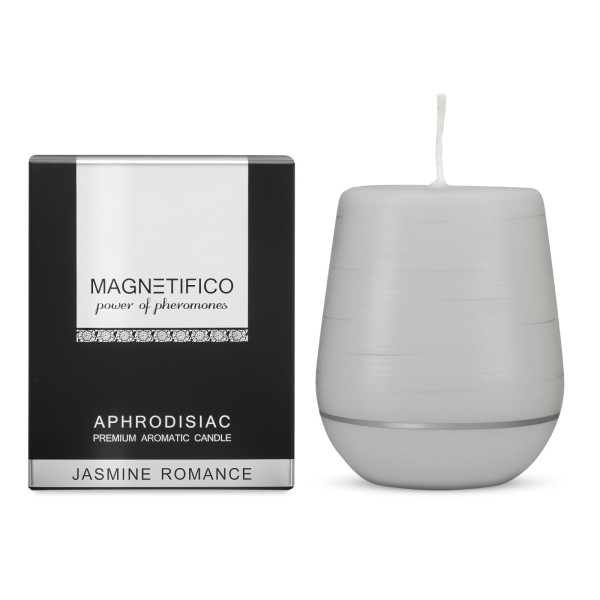 Afrodiziakální vonná svíčka Magnetifico Aphrodisiac Candle Jasmine Romance - Valavani UNI šedá