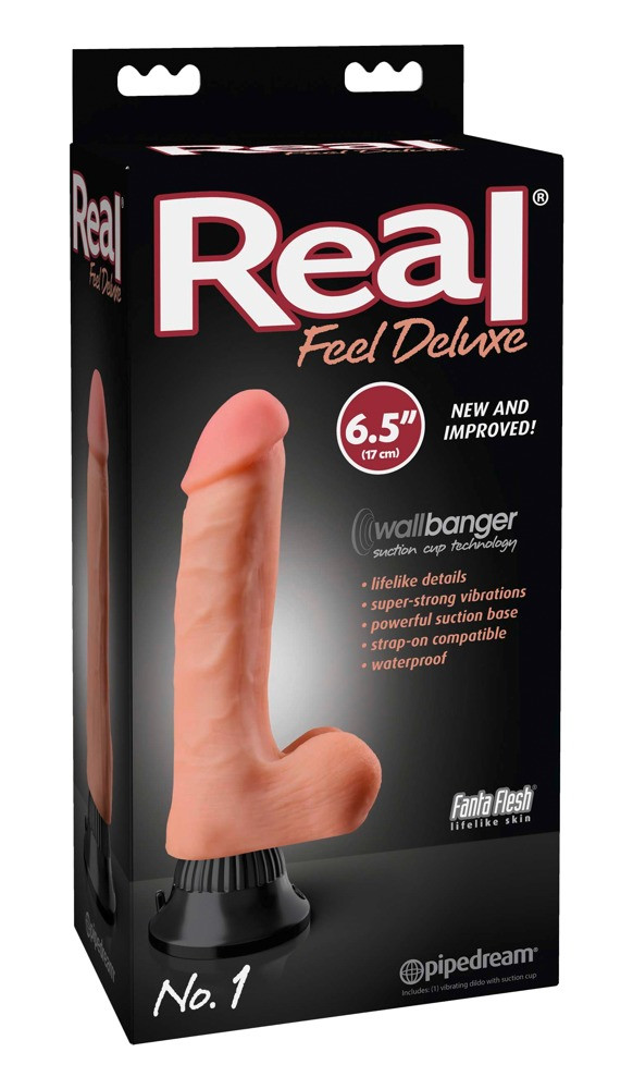 Real Feel Deluxe No.1 - vibrátor na varlata (přírodní)