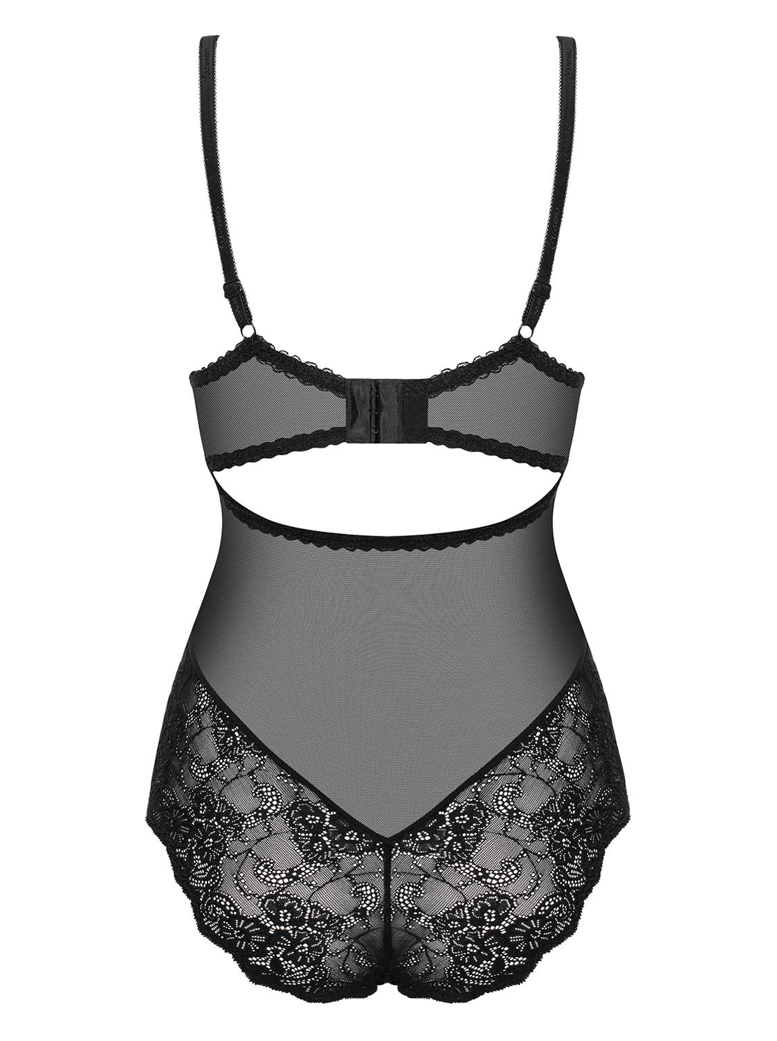 Svůdné body Amallie teddy - Obsessive černá L/XL