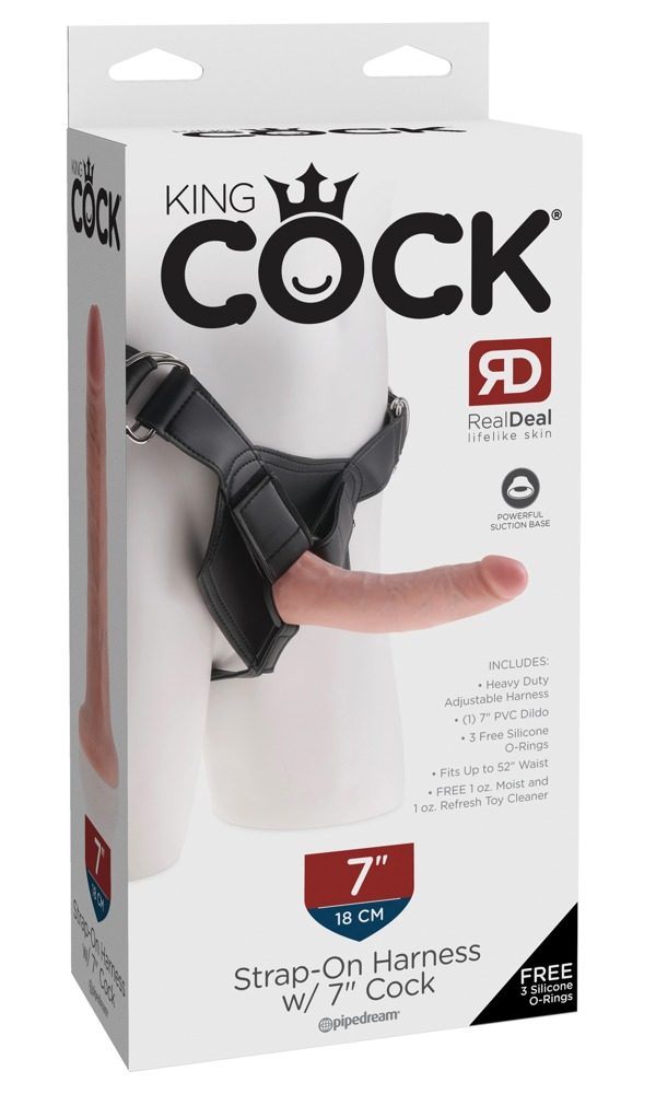 Pipedream King Cock Strap-on Harness w/ 7 Cock