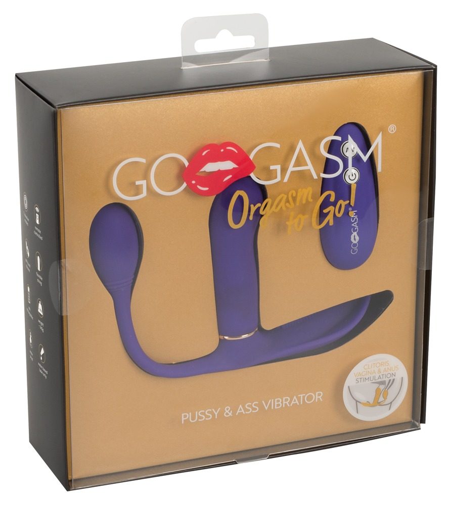 GoGasm Pussy & Ass Vibrator Purple