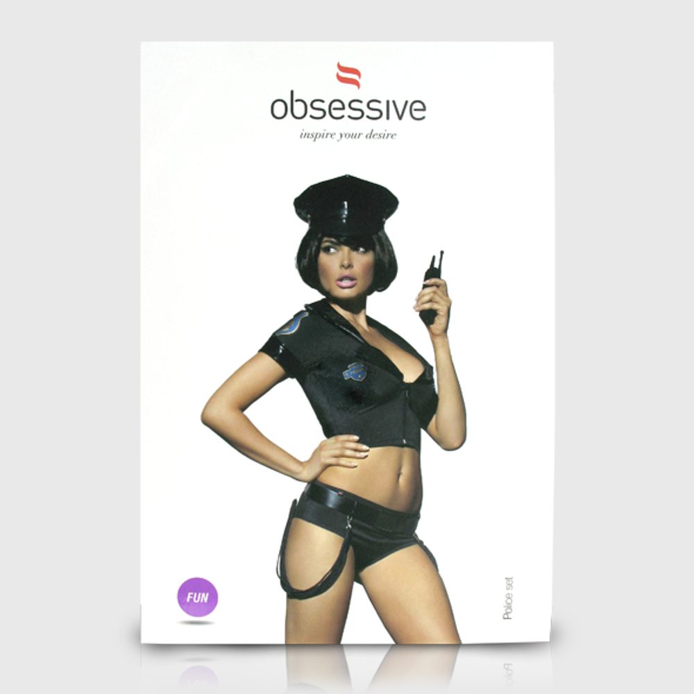 OBSESSIVE Dámský kostým Police Set model 4361 - S/M