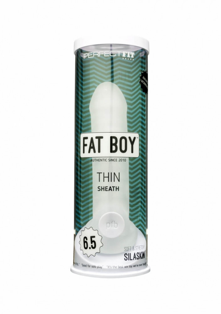 Fat Boy Thin - penisový návlek (17 cm) - bílý