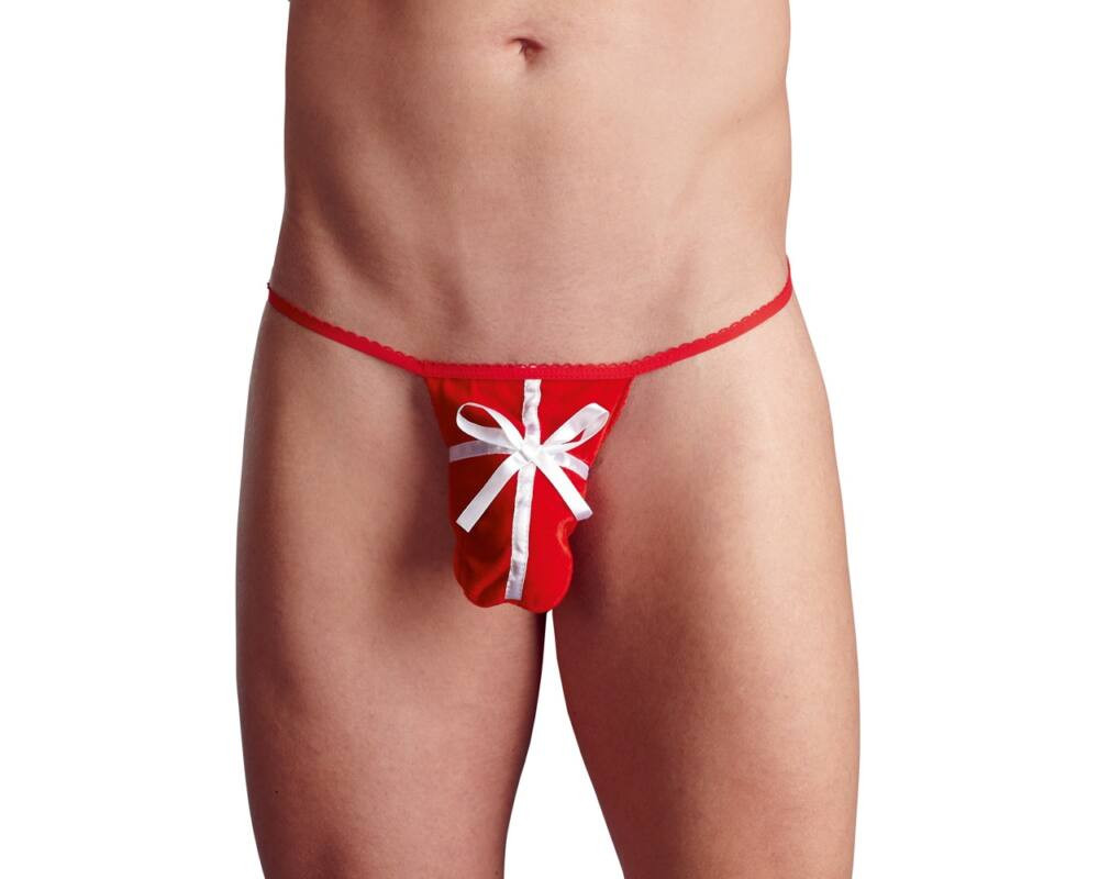 Svenjoyment Men's String - pánske tanga plné prekvapení - červené (S-L)