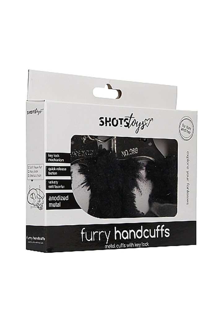 Shots Furry Handcuffs Black