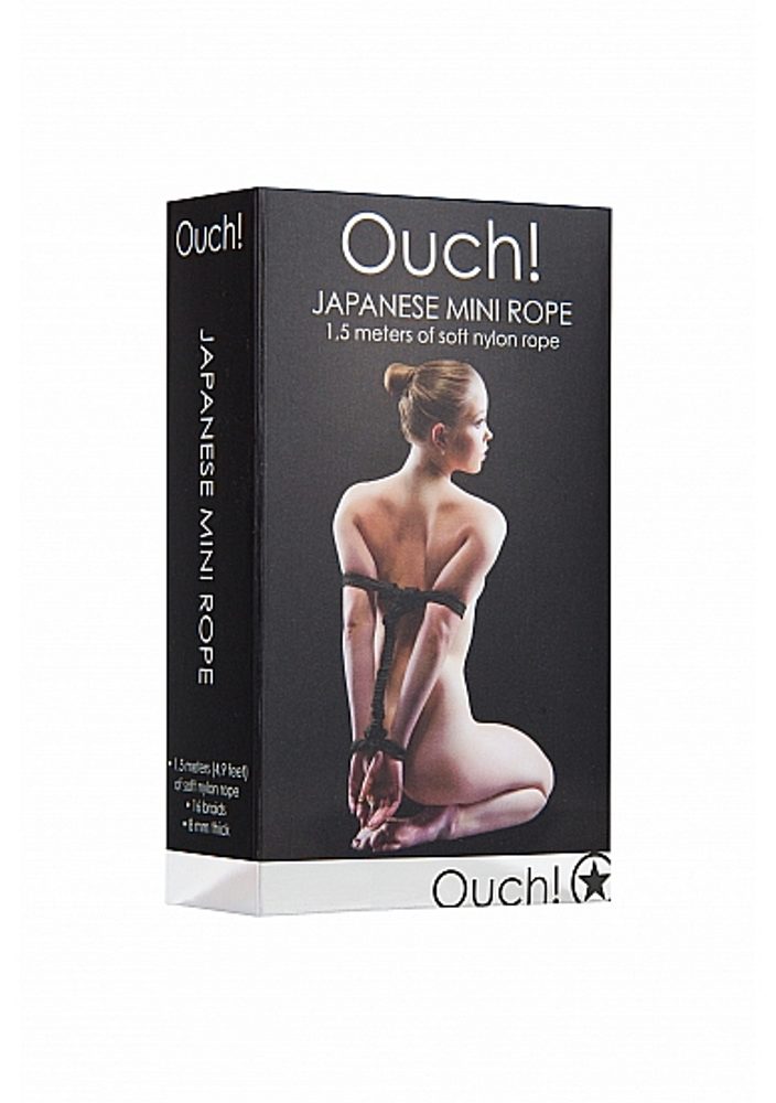 Ouch! Japanese Mini Rope Black 1,5m