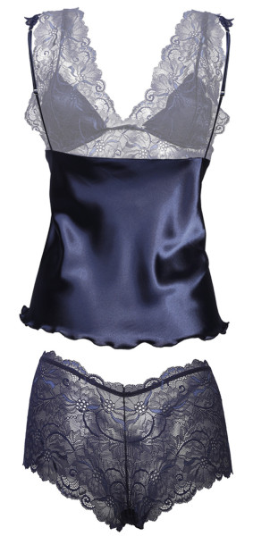 DKaren Set Belinda Navy Blue Velikost: XL, Barva: tmavě modrá