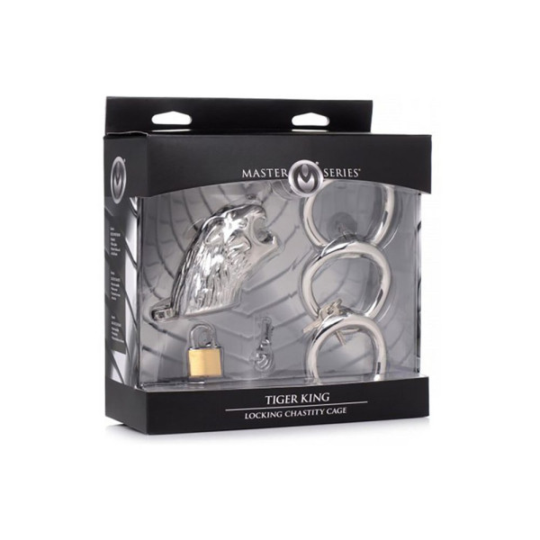 Master Series Tiger King Lockable Chastity Cage