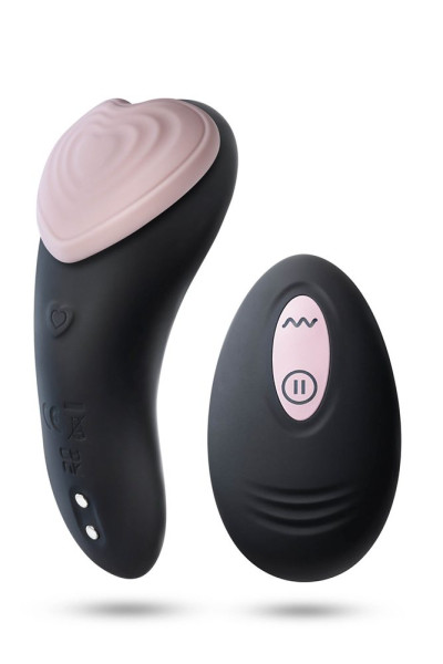 Blush Temptasia Heartbeat Panty Vibe with Remote Black-Pink