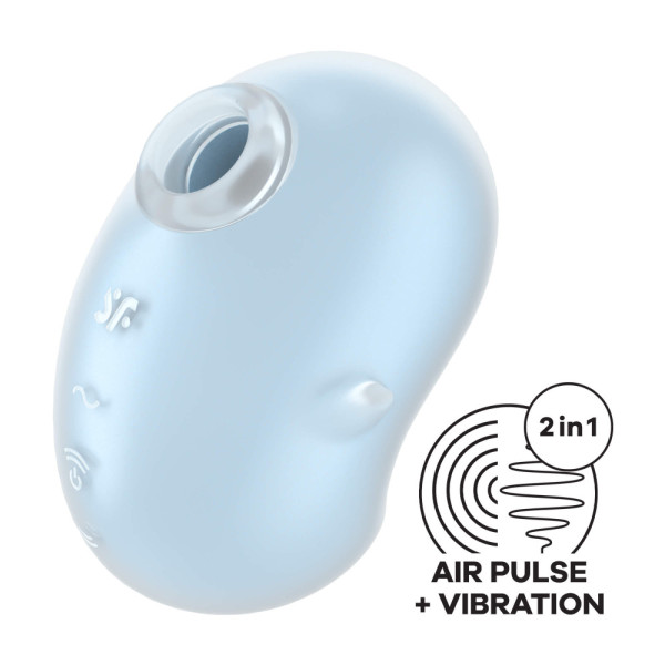 Satisfyer Cutie Ghost - dobíjecí stimulátor klitorisu se vzduchovou vlnou (modrý)