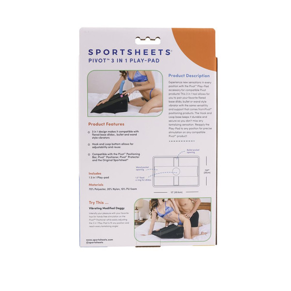 Sportsheets Pivot 3 in 1 Play-Pad Black