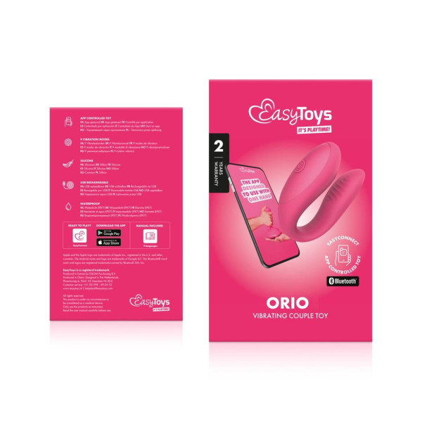 EasyConnect Couples Orio App Controlled Pink