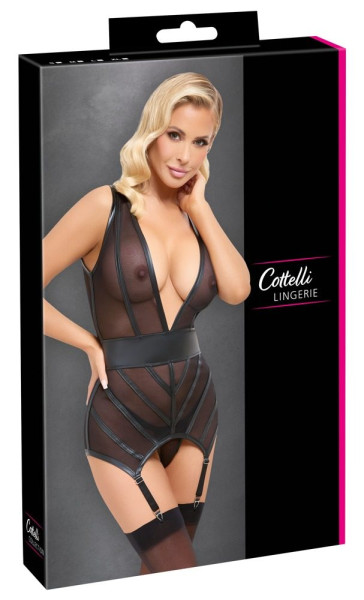 Cottelli Set s korzetem a tangami - XL