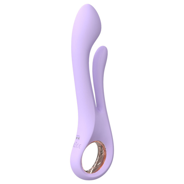 Sex HD Kaethe - vibrátor s dráždidlem na klitoris (fialový)