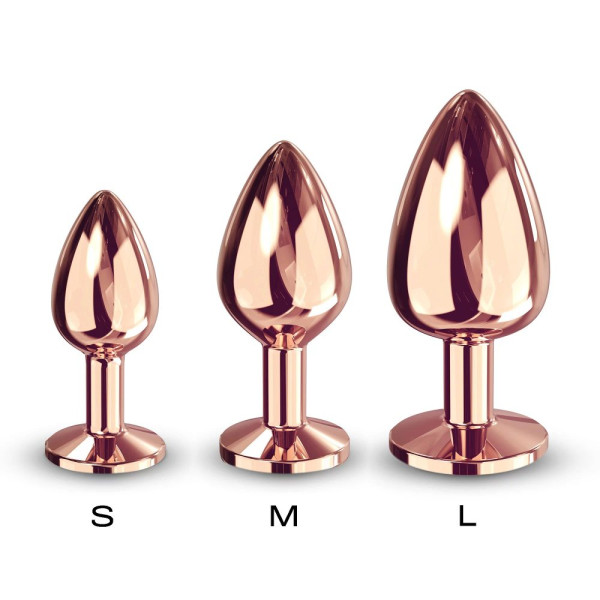 Dorcel Diamond Plug S - malý anální šperk z růžového zlata
