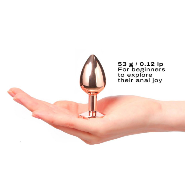 Dorcel Diamond Plug S - malý anální šperk z růžového zlata
